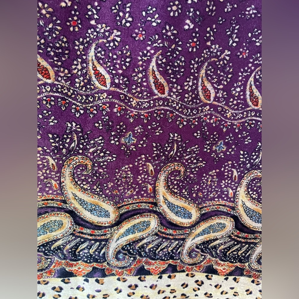 vintage purple velvet cheongsam/qipao w classic mandarin collar & short sleeves - Picture 15 of 16